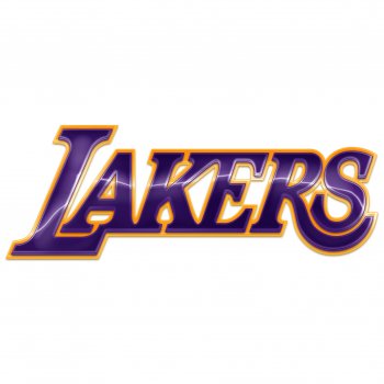 los angeles lakers crystal logo iron on sticker