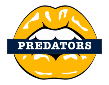 nashville predators script logo iron on transfers