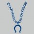 Indianapolis Colts necklace logo iron on transfer