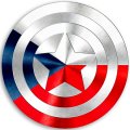 CAPTAIN AMERICA CZECH REPUBLIC iron on transfer