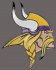 minnesota vikings 2013-pres primary plastic effect logo decal sticker