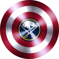 captain american shield with buffalo sabres logo