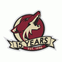 Phoenix Coyotes 2011 12 Anniversary Logo Iron-on Stickers (Heat Transfers)