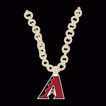 Arizona Diamondbacks necklace logo decal sticker