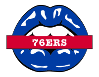 philadelphia 76ers script logo iron on transfers