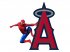 Los Angeles Angels of Anaheim Spider Man iron on transfers