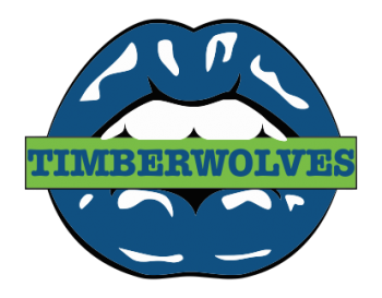 minnesota timberwolves script logo iron on transfers