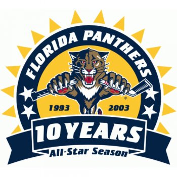 Florida Panthers Anniversary Logo  Decals Stickers