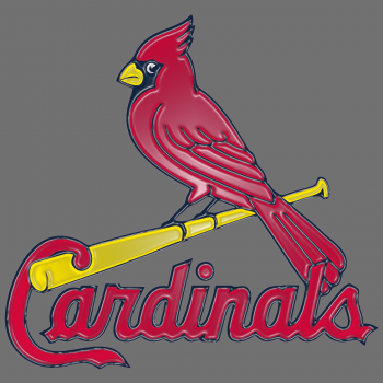 st. louis cardinals 1998-pres primary logo plastic effect logo decal sticker