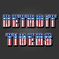 Detroit Tigers American Captain Logo decal sticker