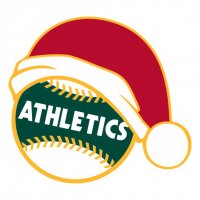 Oakland Athletics Baseball Christmas hat iron on transfer