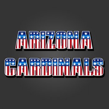 Arizona Cardinals American Captain Logo decal sticker