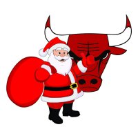 Chicago Bulls Santa Claus Logo iron on transfer