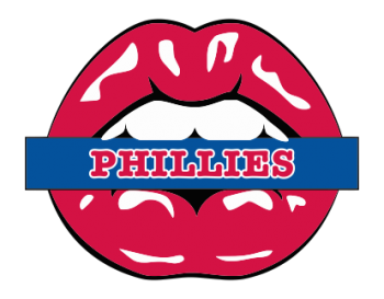 philadelphia phillies script logo iron on transfers