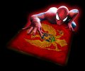 Spiderman MONTENEGRO Flag decal sticker