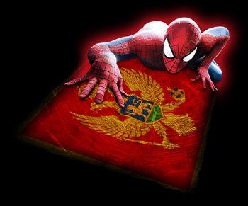 Spiderman MONTENEGRO Flag decal sticker