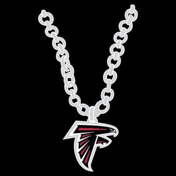 Atlanta Falcons necklace logo iron on transfer