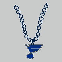 St. Louis Blues necklace logo decal sticker