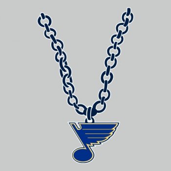 St. Louis Blues necklace logo iron on transfer