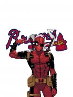 Atlanta Braves Deadpool iron on transfers