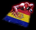 Spiderman ANDORRA Flag decal sticker