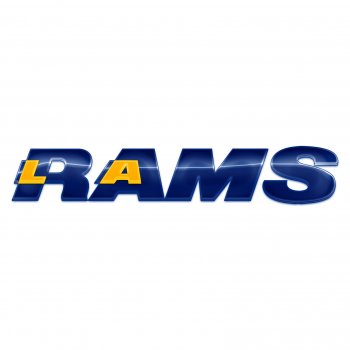 los angeles rams crystal logo decal sticker