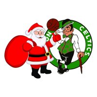 Boston Celtics Santa Claus Logo iron on transfer