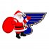 St. Louis Blues Santa Claus Logo decal sticker