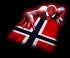 Spiderman norwayc flag decal sticker