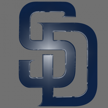 san diego padres 2015-pres primary plastic effect logo decal sticker