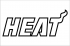 Miami Heat Wordmark Logo 2012 13-Pres Decals Stickers 2