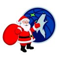 Minnesota Timberwolves Santa Claus Logo iron on transfer