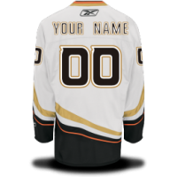 Anaheim Ducks Custom Letter and Number Kits for Road Jerseys