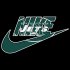 New York Jets nike logo iron on sticker