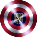 captain american shield with toronto maple leafs logo