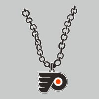 Philadelphia Flyers necklace logo decal sticker