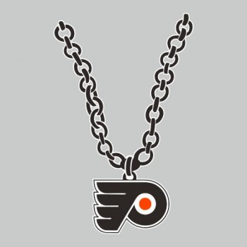 Philadelphia Flyers necklace logo iron on transfer