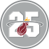 Miami Heat 201112 Anniversary Logo Decals Stickers