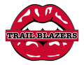 portland trail blazers script logo iron on transfers