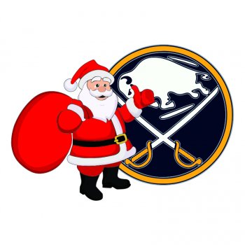 Buffalo Sabres Santa Claus Logo decal sticker