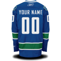 Vancouver Canucks Custom Letter and Number Kits for Home Jersey