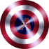 captain american shield with arizona diamondbacks logo decal sticker