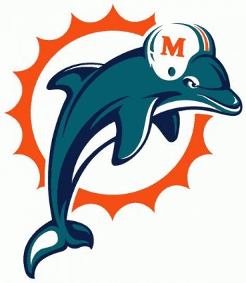 Miami Dolphins Primary Logo  Iron-on Stickers (Heat Transfers)