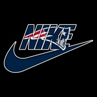 New England Patriots nike logo decal sticker