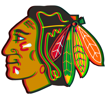 Phantom Chicago Blackhawks logo iron on transfer