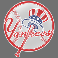 new york yankees 1968-pres primary plastic effect logo decal sticker