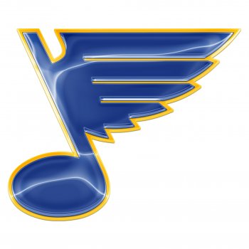 st. louis blues crystal logo iron on stickers