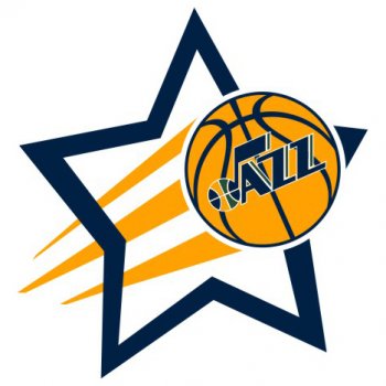 Utah Jazz Basketball Goal Star decal sticker