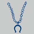 Indianapolis Colts necklace logo iron on transfer