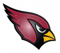 arizona cardinals 2005-pres primary plastic effect logo decal sticker